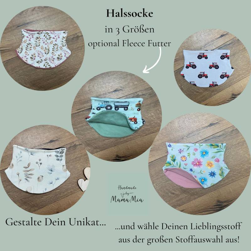 Warme Halssocke/Halstuch Verschiedene Varianten Optional Mit Fleece Futter Für Baby Und Kinder Stoffauswahl Größenauswahl von HandmadeByMamaMia