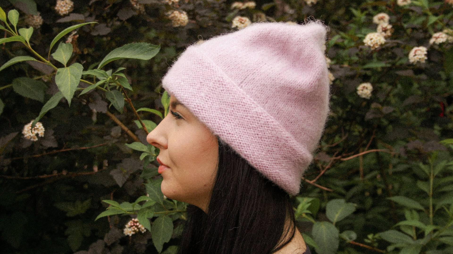 Rosa Mütze, Slouch Wolle Slouchy Alpaka Mütze Damen, Oversized Damenmütze von HandmadeByRasa