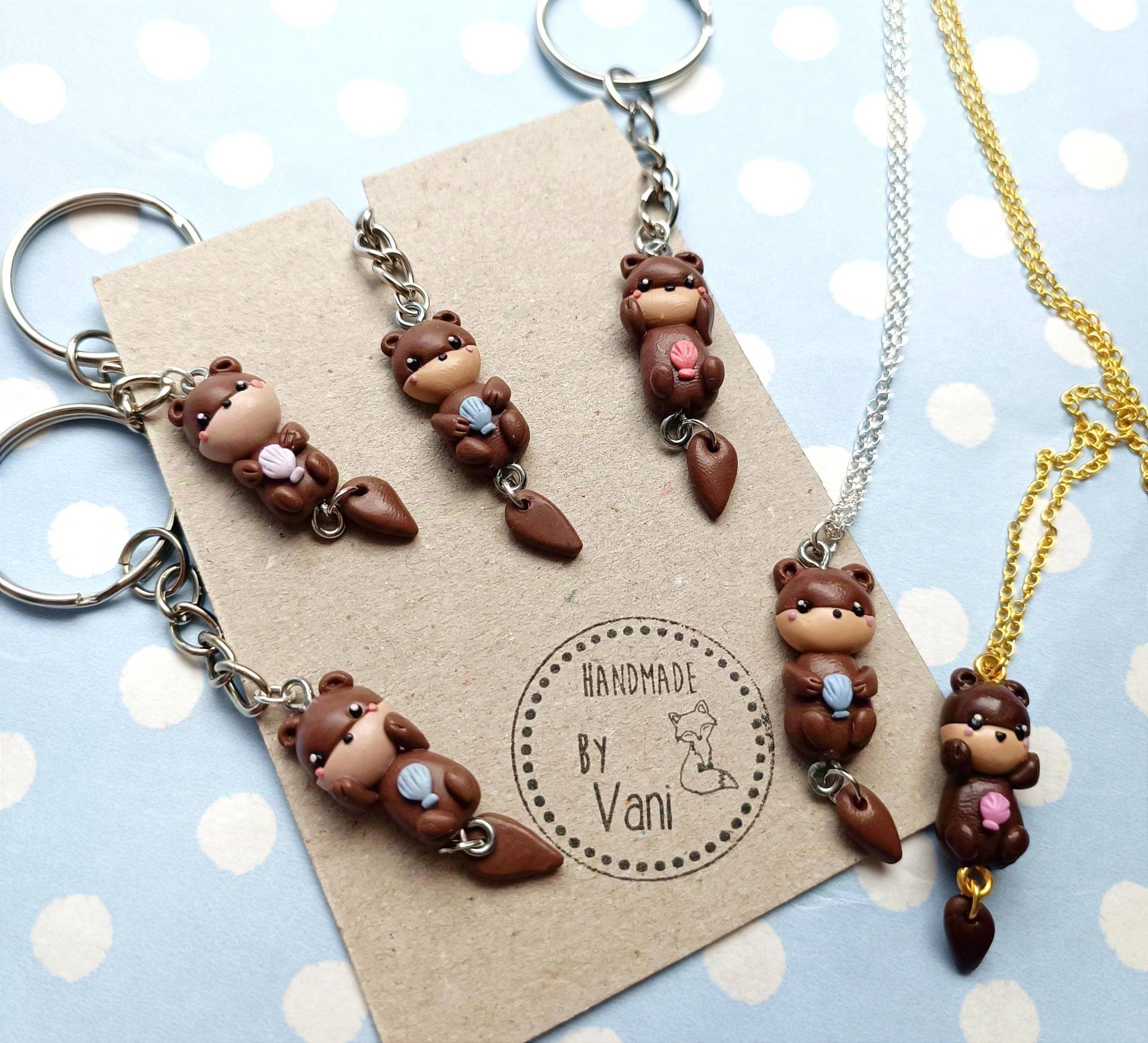 Otter Schlüsselanhänger Oder Kette Otter Schlüsselanhänger Oder Kette von HandmadeByVani