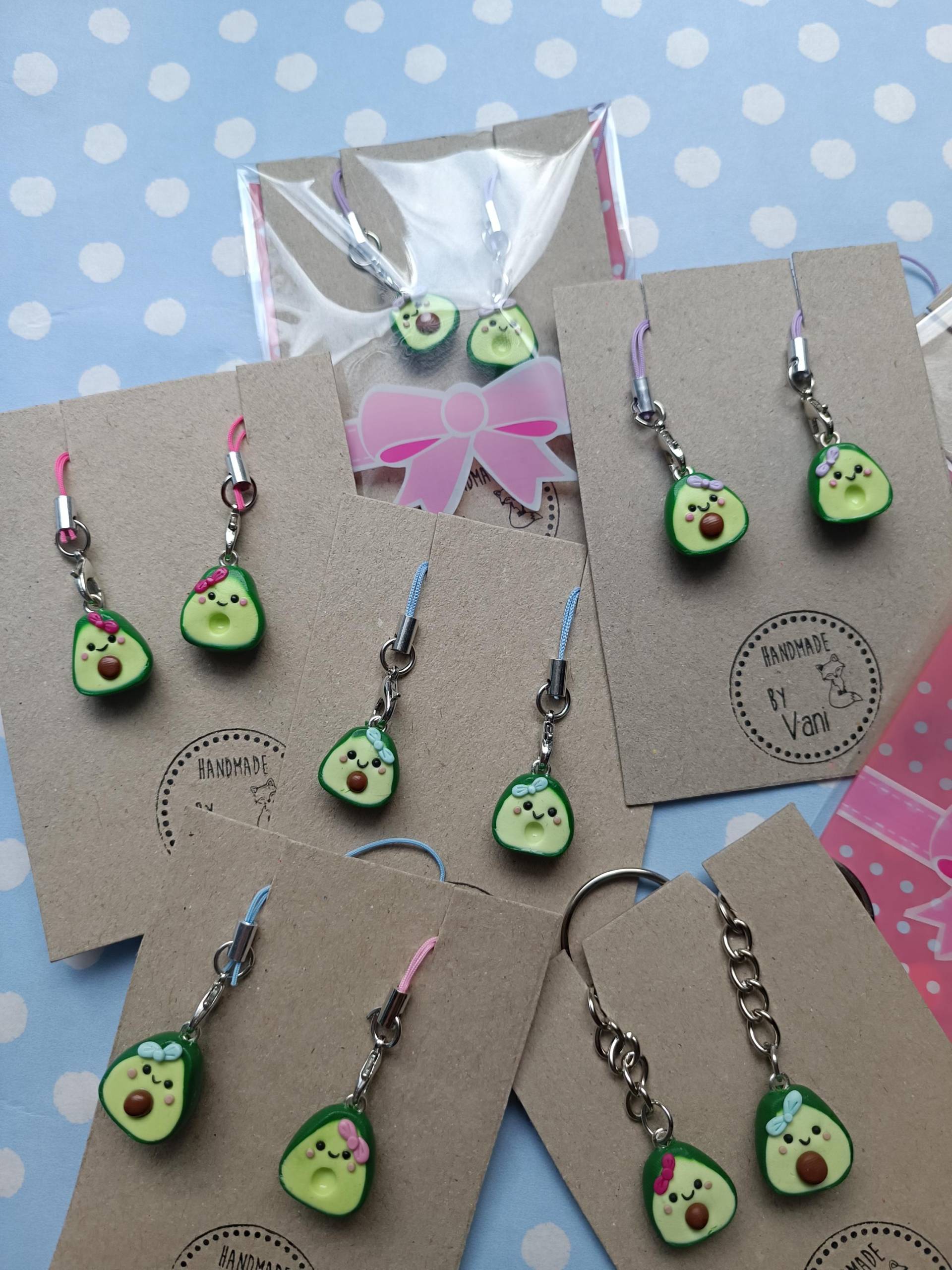 Schlüsselanhänger Freundschaftsanhänger Avocados 2Er Schlüsselanhänger Freundschaftsanhänger Avocados 2Er von HandmadeByVani
