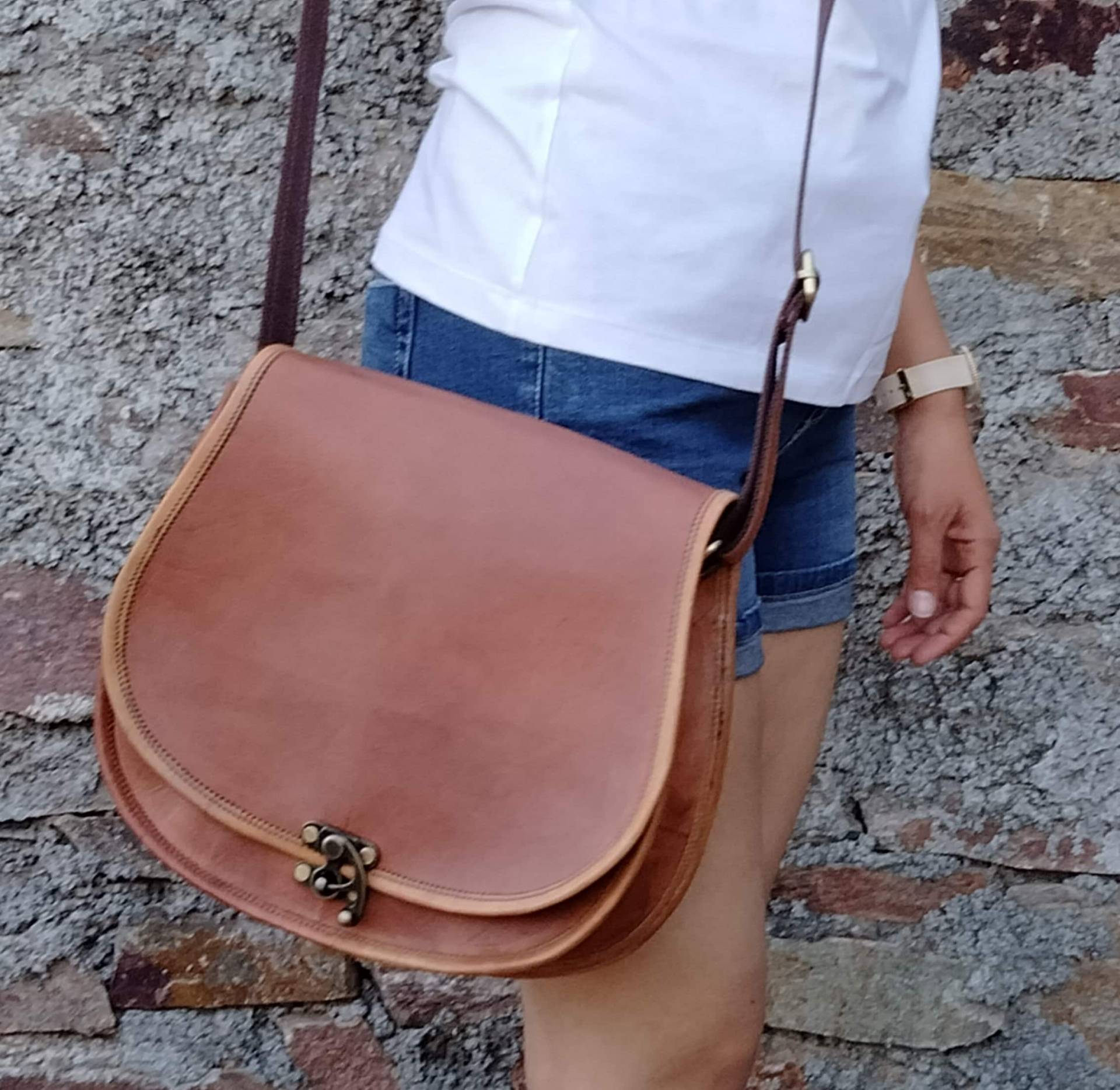 Leder Crossbody Taschen Für Frauen, Handgemachte Satteltasche Geldbörse, Ledertasche, Schultertasche, Geldbörse von HandmadeCYKarigar