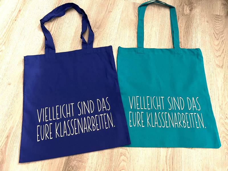 Jutebeutel „Klassenarbeiten" Jutebeutel „Klassenarbeiten" von HandmadeDesignsByJu