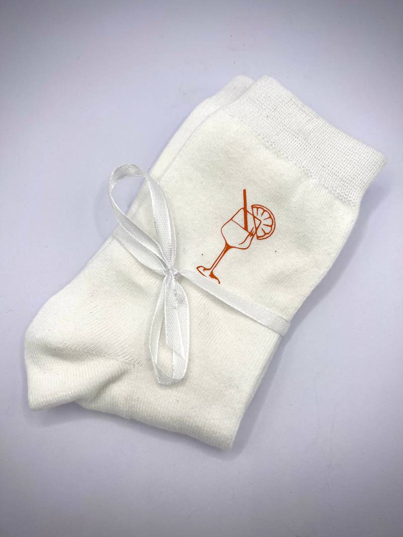Socken „Aperol" Socken „Aperol" von HandmadeDesignsByJu