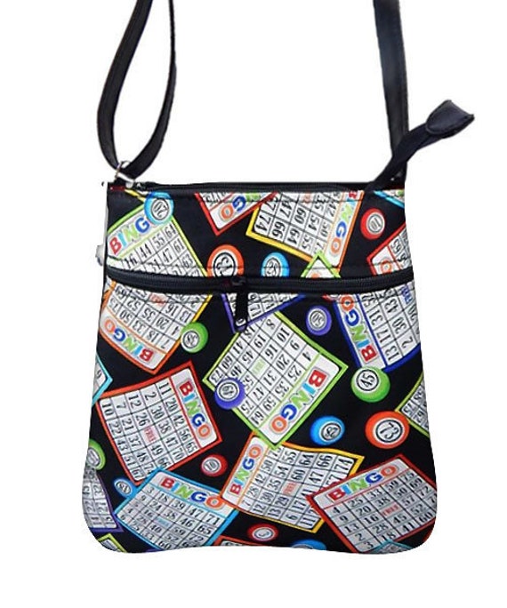 Handgemachte Crossover-Body Bag Mit Bingo-Muster Verstellbare Schultertasche von HandmadeFashion
