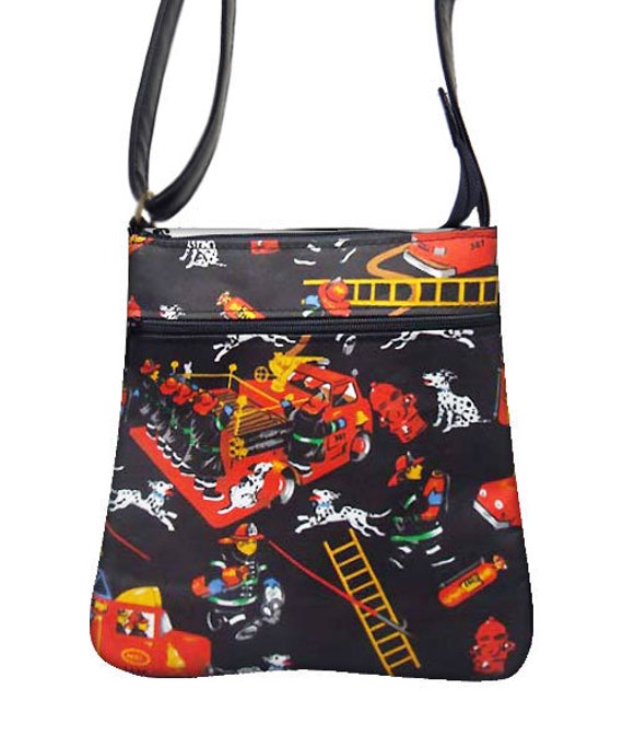 Handgemachte Handtasche Crossover Body Bag Mit "Dalmatiner Hunde" Muster Schultertasche Geldbörse, Neu von HandmadeFashion