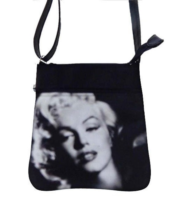 Handgemachte Marilyn Monroe Face Crossover Body Bag Verstellbare Schultertasche von HandmadeFashion