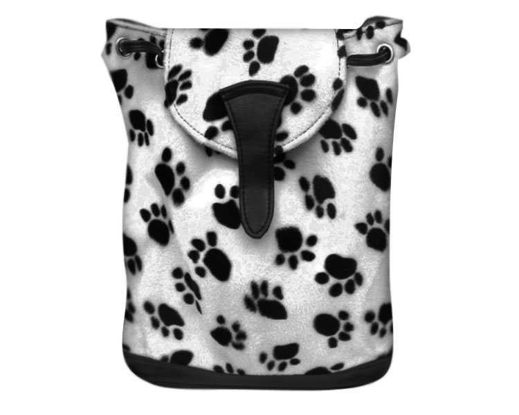 Us Handmade Großer Rucksack Stil Verstellbarer Henkel Mit "Animal Print Paw" Muster Geldbörse Handtasche, Baumwollstoff von HandmadeFashion