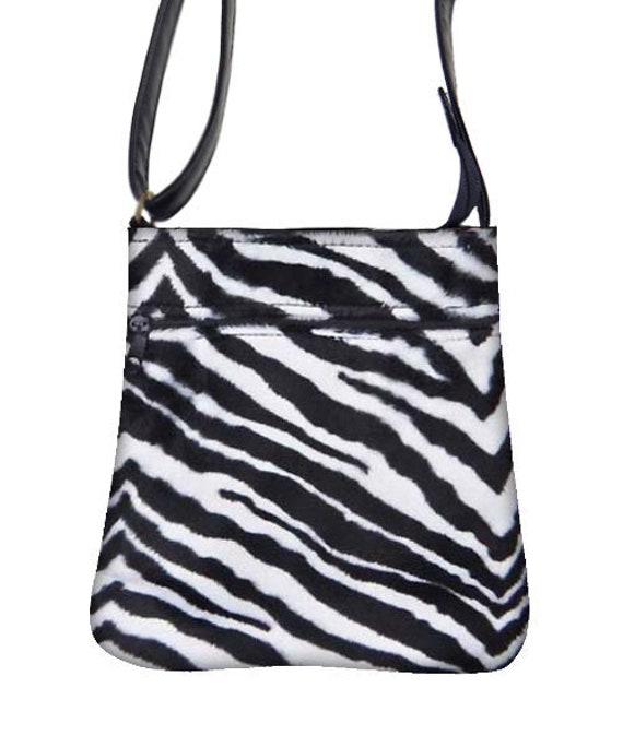 Us Handmade Handtasche Crossover Body Bag Mit "Zebra" Tiermuster Umhängetasche Geldbörse, Neu von HandmadeFashion