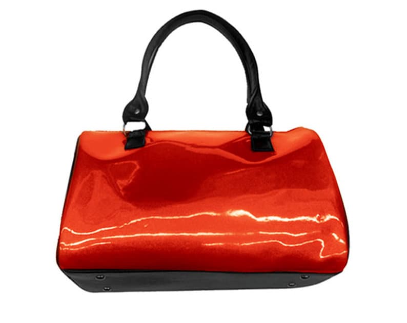 Us Handmade Handtasche Rot Arzt Tasche Stil Mit Glänzend Schimmernd Rot" Farben Neu von HandmadeFashion