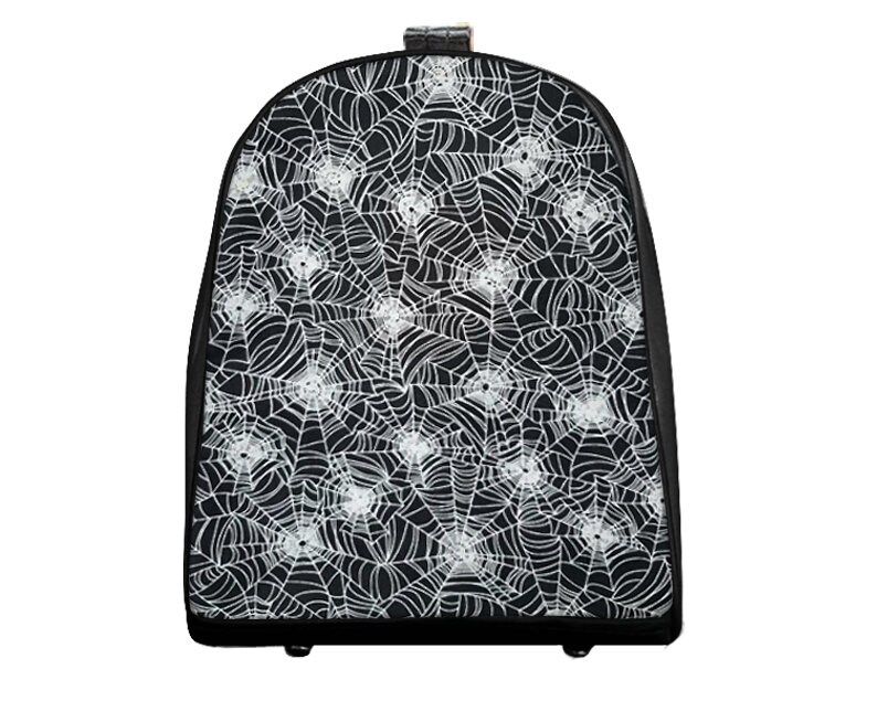 Us Handmade Mini Rucksack Style Verstellbarer Henkel Mit "Spider Web Glow" Muster Geldbörse Handtasche, Baumwollstoff von HandmadeFashion