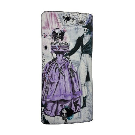 Us Handmade "Victorian Skeleton Dancing" Damen Bi-Fold Portemonnaie Baumwollstoff, Neu, Selten von HandmadeFashion