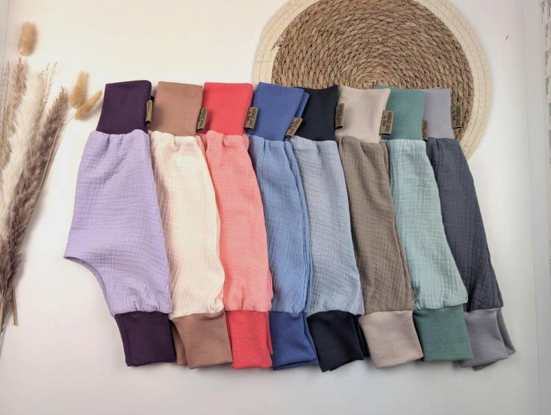 Musselin Pumphose Kinder/Aus Baumwolle Sommer Hose Sommerliche Baby von HandmadeGaragbyStefi