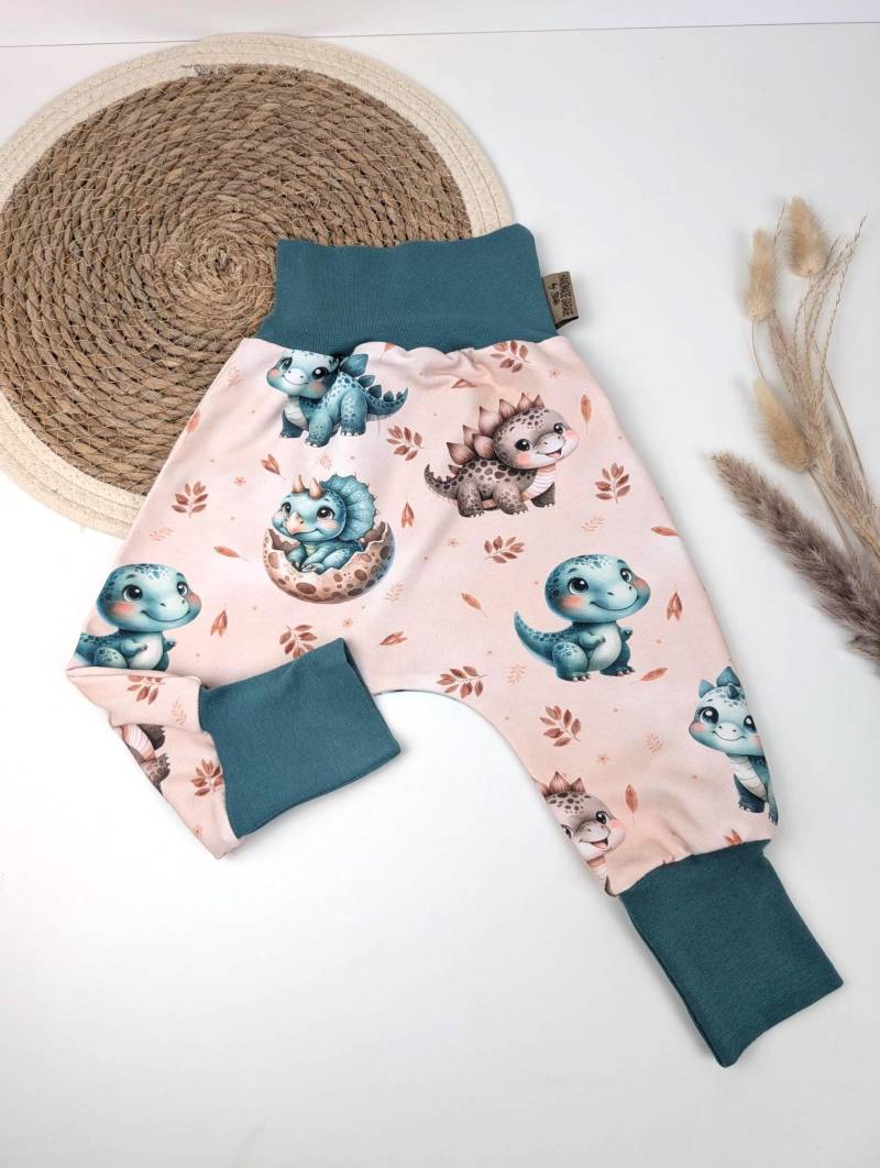 Pumphose - Babyhose Dino/Mitwachsende Dinosaurier Handgefertigte Hose Für Kinder von HandmadeGaragbyStefi