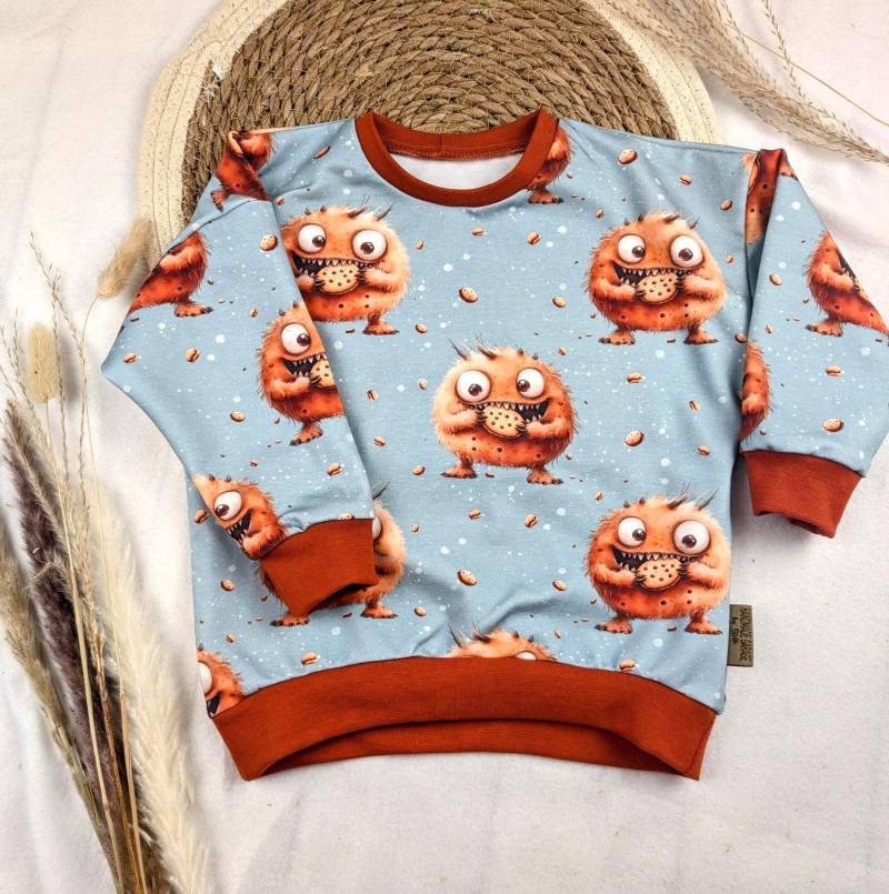 Pullover Kind Krümelmonster/ Keksmonster/Größe 62 - 122 Süßer Kinder Oversized Lässiger Sweater von HandmadeGaragbyStefi