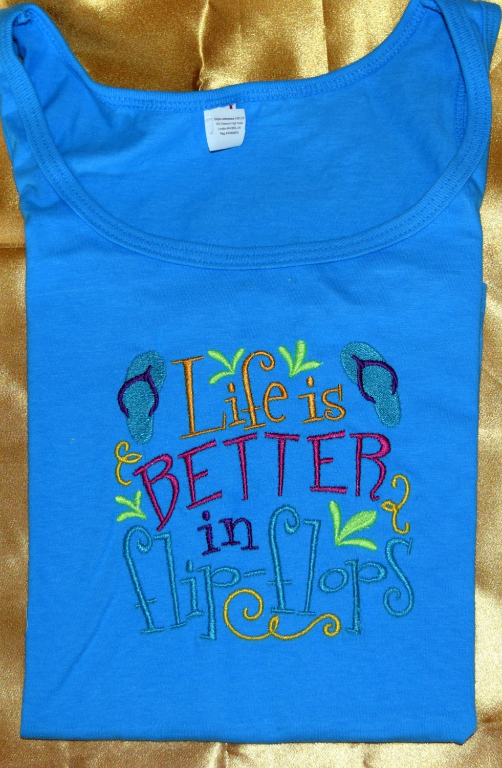 Besticktes Sommer Tank Top Besticktes Sommer Tank Top von HandmadeGiftsByBea