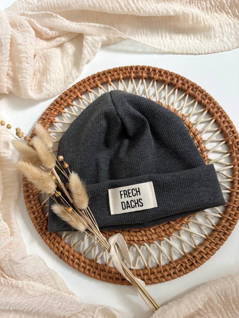 Beanie | Versch. Unifarben Ribjersey Partnerlook Ciao Kakao Frechdachs von HandmadeHejleen