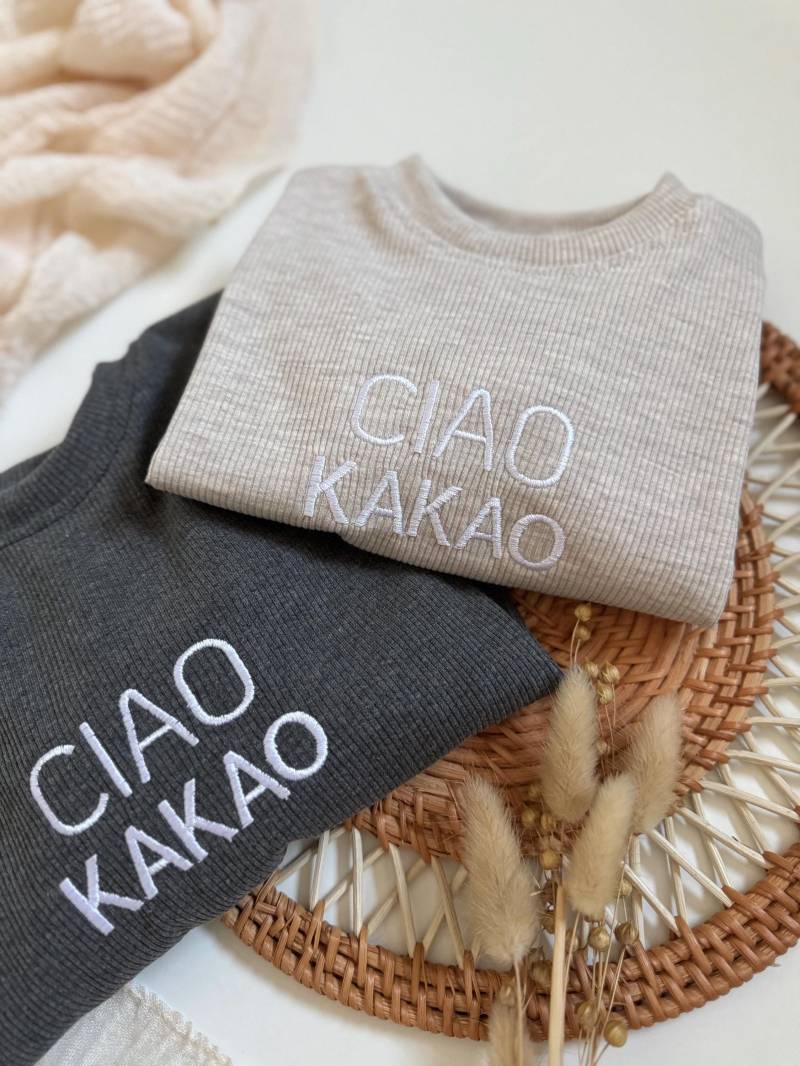 Ciao Kakao Sweater | Versch. Farben Gestickt Unisex Babys Kleinkinder von HandmadeHejleen