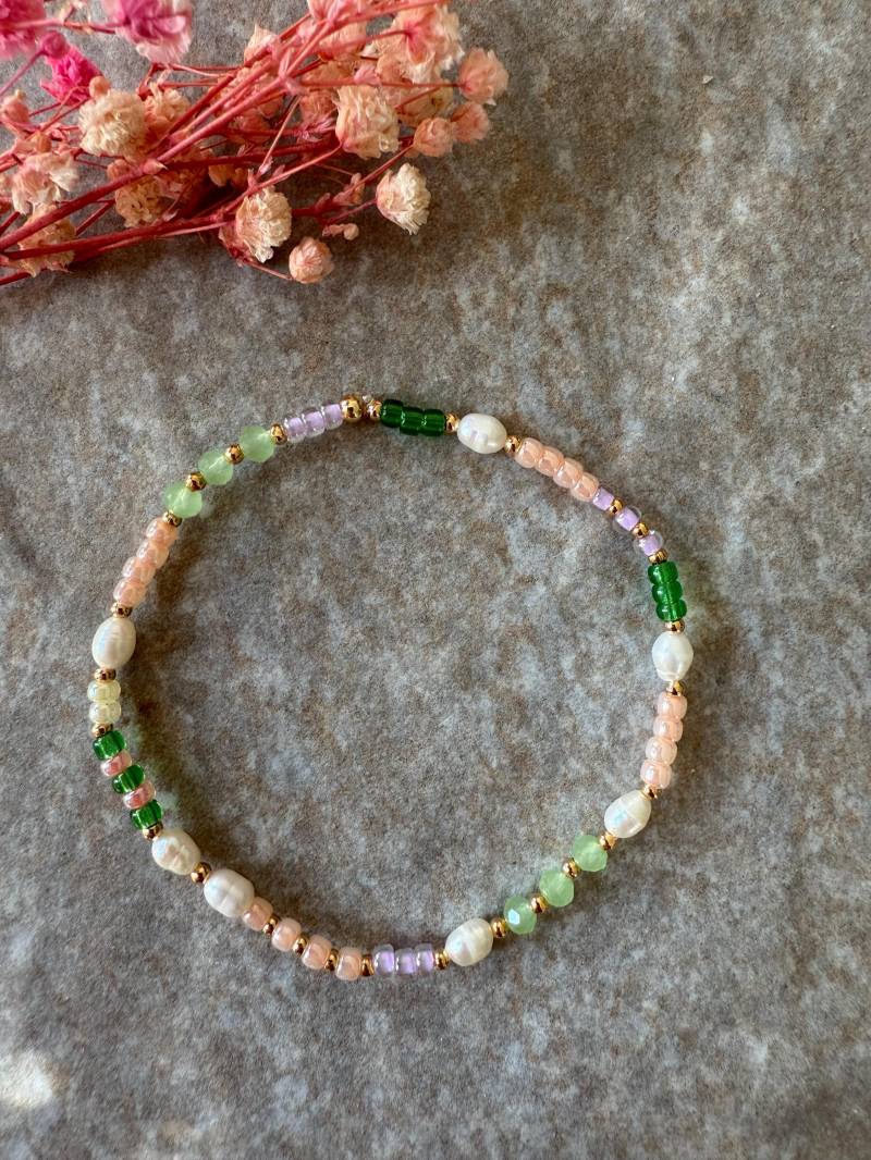 Armband Perlenarmband Schmuck Accessories Edelstahl Gold Vergoldet Perlen Schmuckset Geschenkset Elegant Handgemacht Elastisch Mint Rosa Armband Perlenarmband Schmuck Accessories Edelstahl Gold Vergoldet Perlen Schmuckset Geschenkset Elegant Handgemacht Elastisch Mint Rosa von HandmadeLoveByJKnn