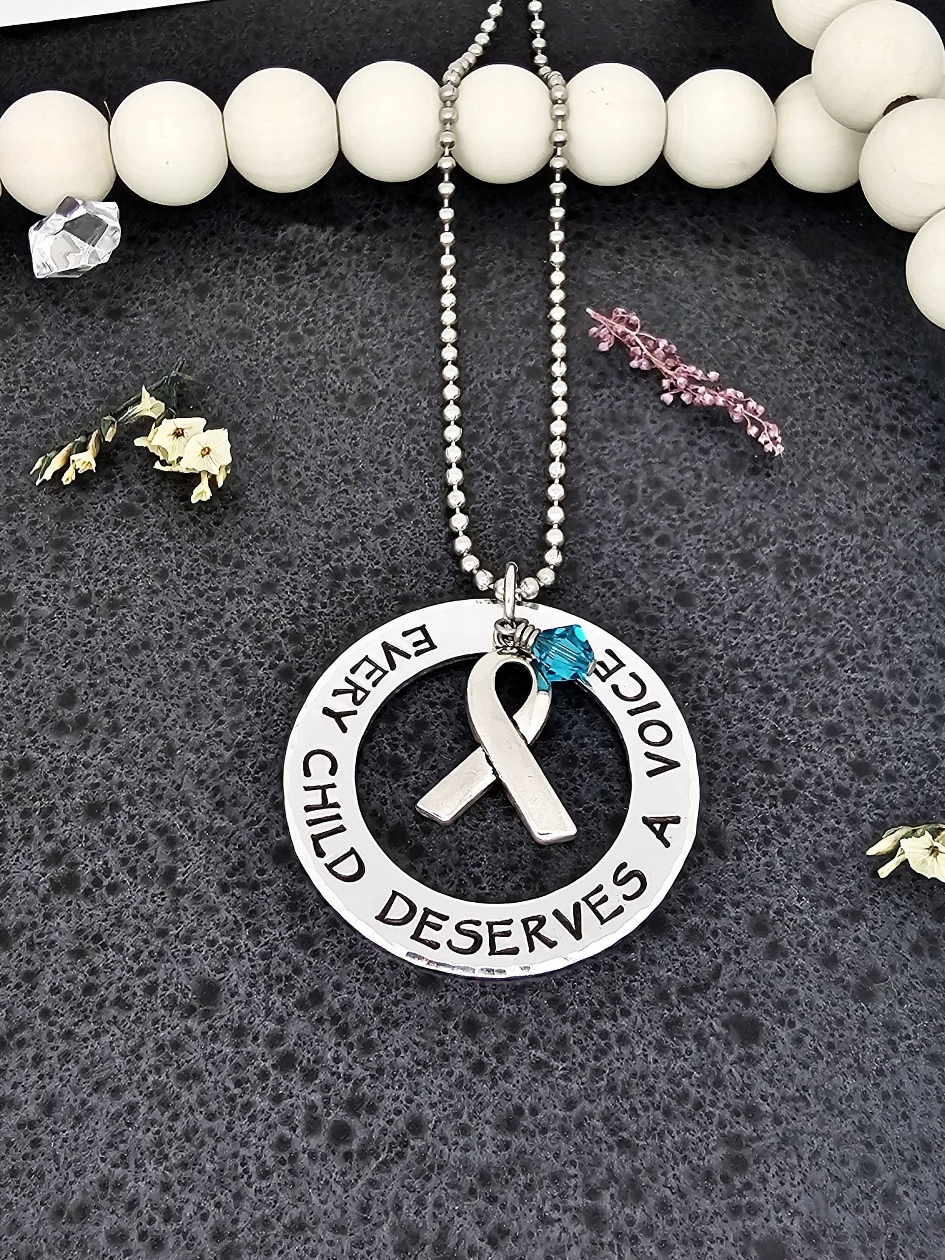 Apraxia Awareness Halskette Handgestempelter Unterstützer Schmuck von HandmadeLoveStory