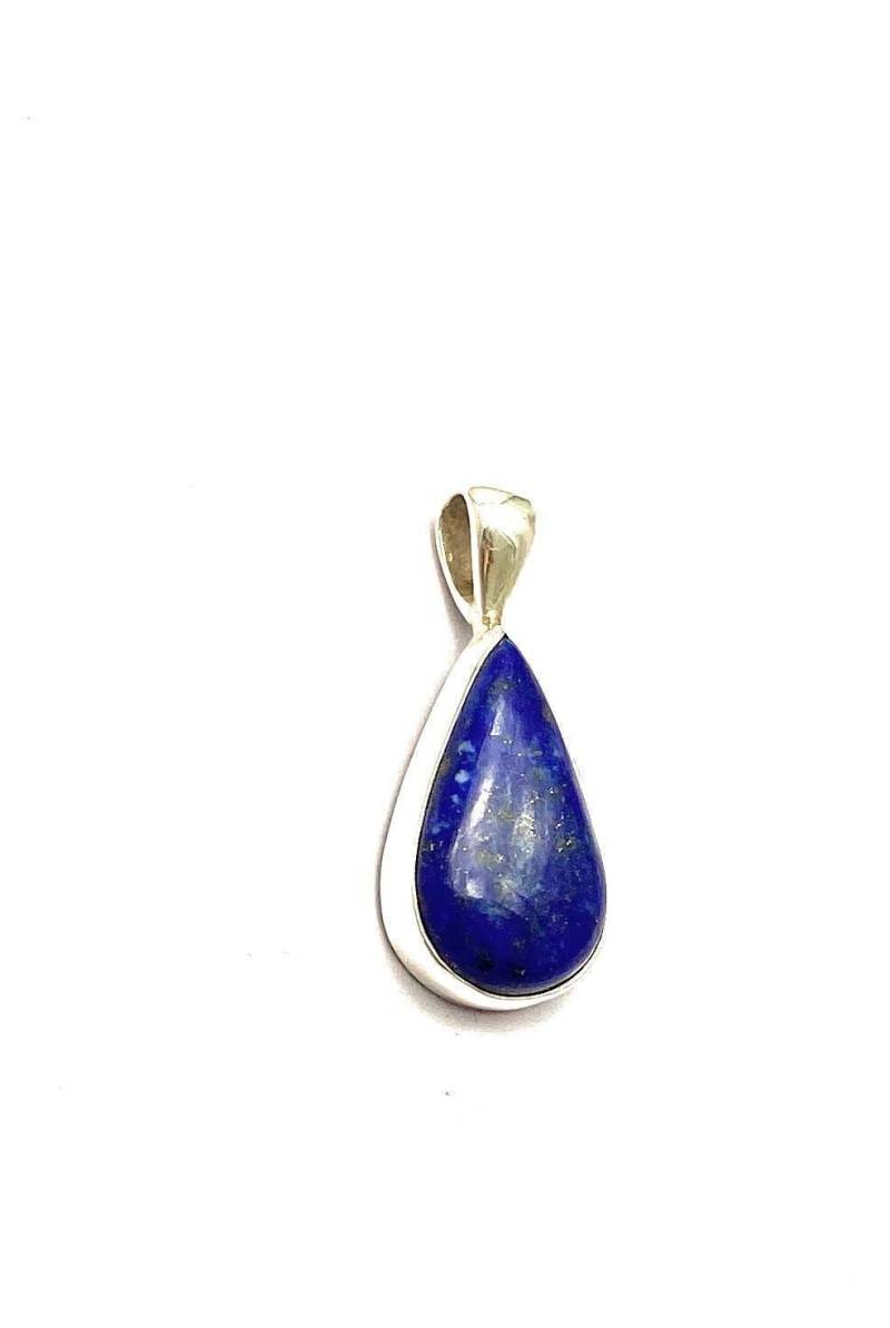 Echte Lapislazuli Edelstein Halskette - Halschakra Heilkristall von HandmadeOhioShop