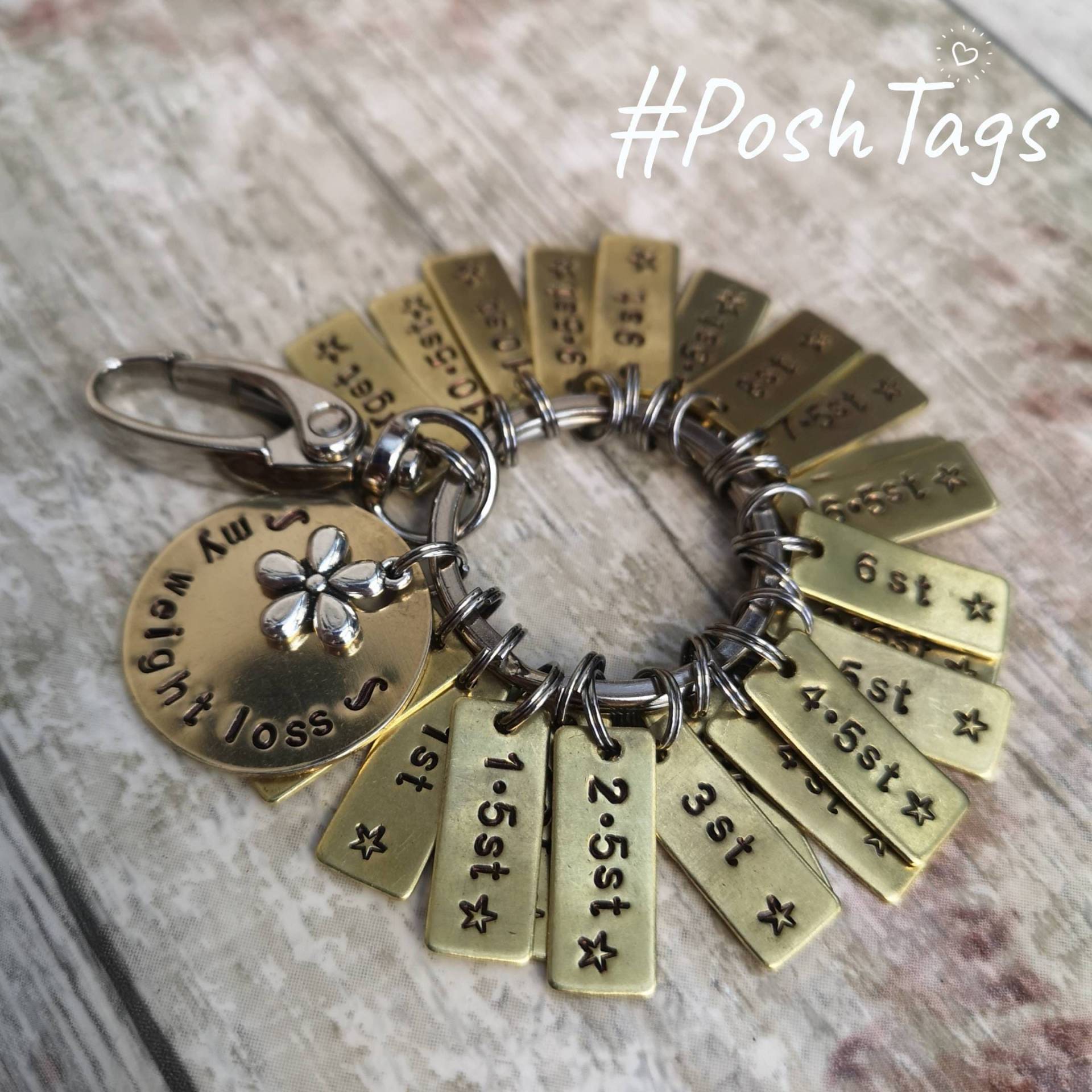 Abnehmen Reise Schlüsselanhänger Marker Meilenstein #poshtags Abnehmen Reise Schlüsselanhänger Marker Meilenstein #poshtags von HandmadePoshTags