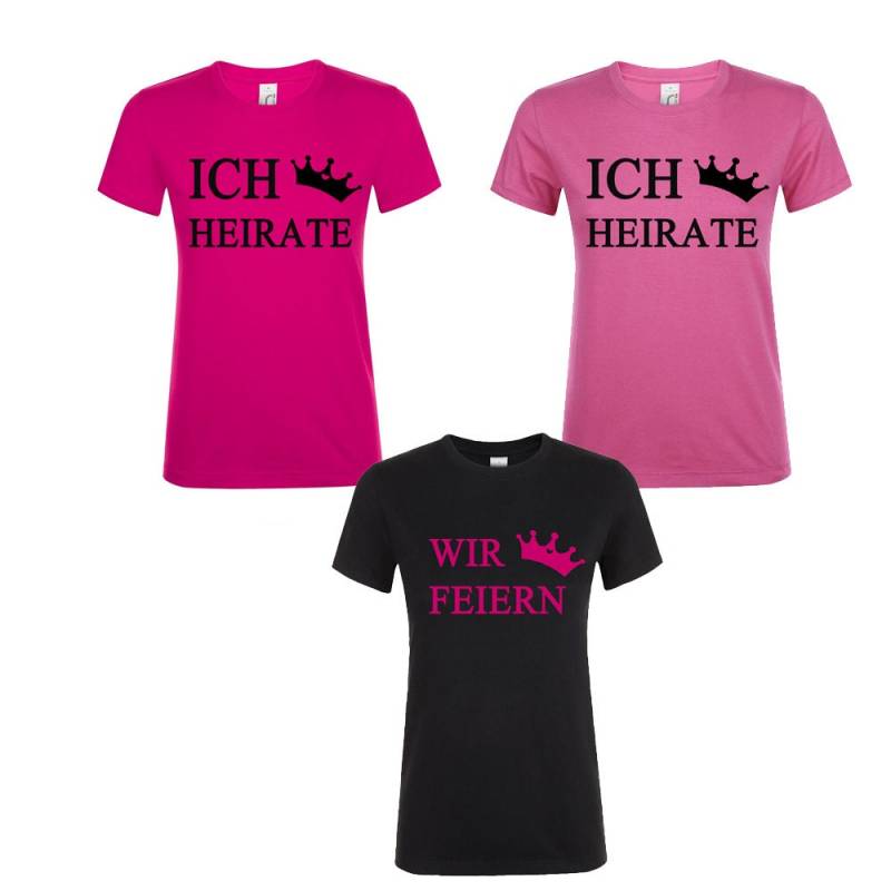 Junggesellinnenabschied | Junggesellinnenabschiedsfeier T-Shirt Braut Partyshirt Jga Feier Poltershirt Poltern Girls von HandmadeSteffiShop