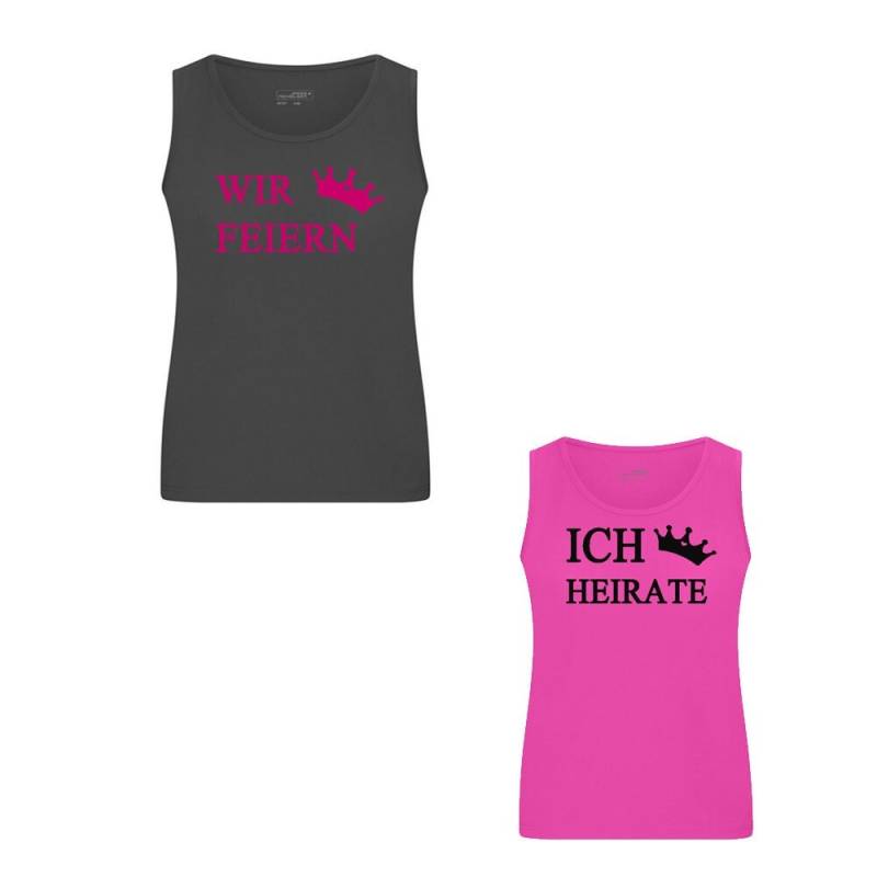 Junggesellinnenabschied | Junggesellinnenabschiedsfeier Tanktop| Braut Partyshirt Jga Feier Poltershirt Poltern Girls von HandmadeSteffiShop