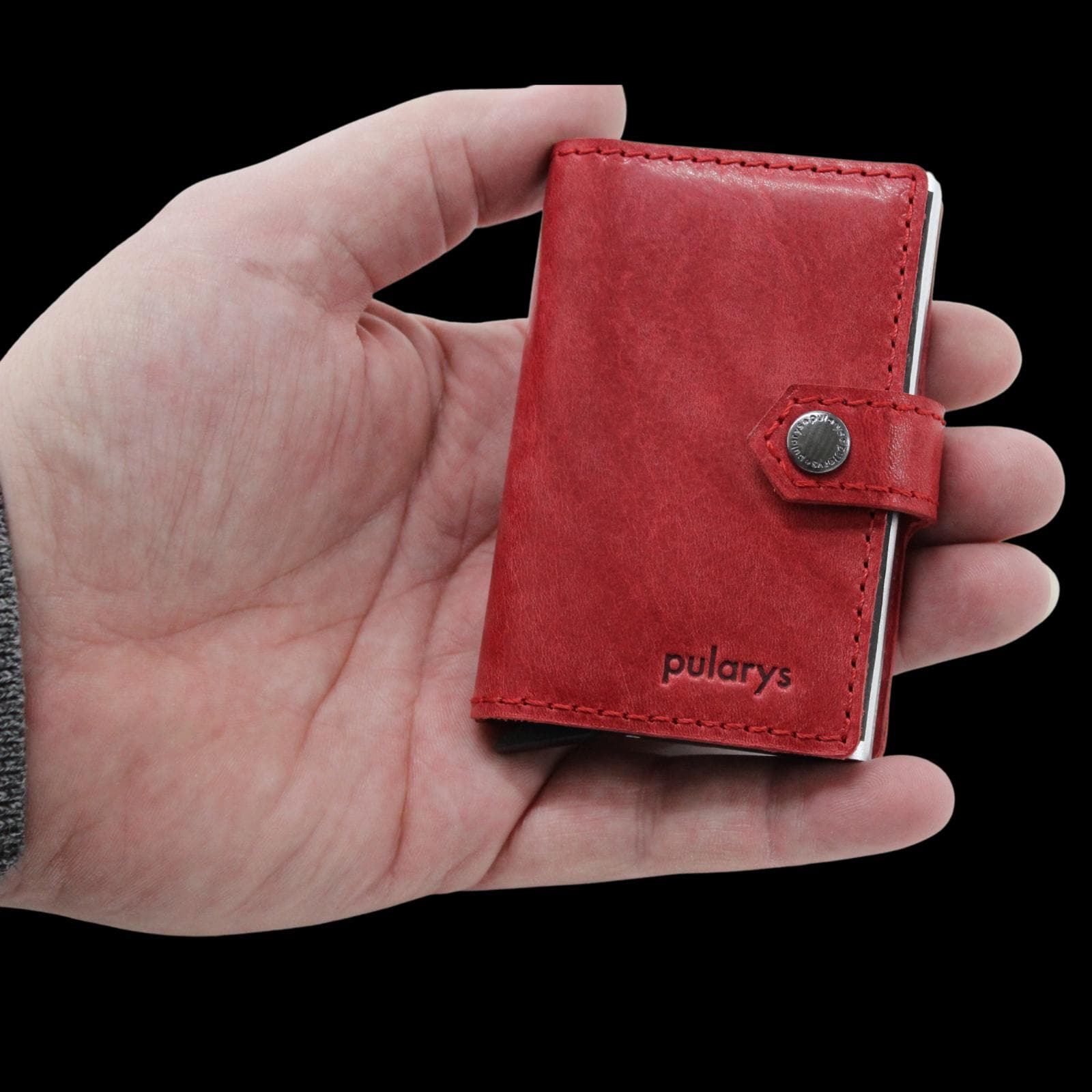 Easy Wallet in Rot Mit Namensprägung Easy Wallet in Rot Mit Namensprägung von HandmadeVeraDonna