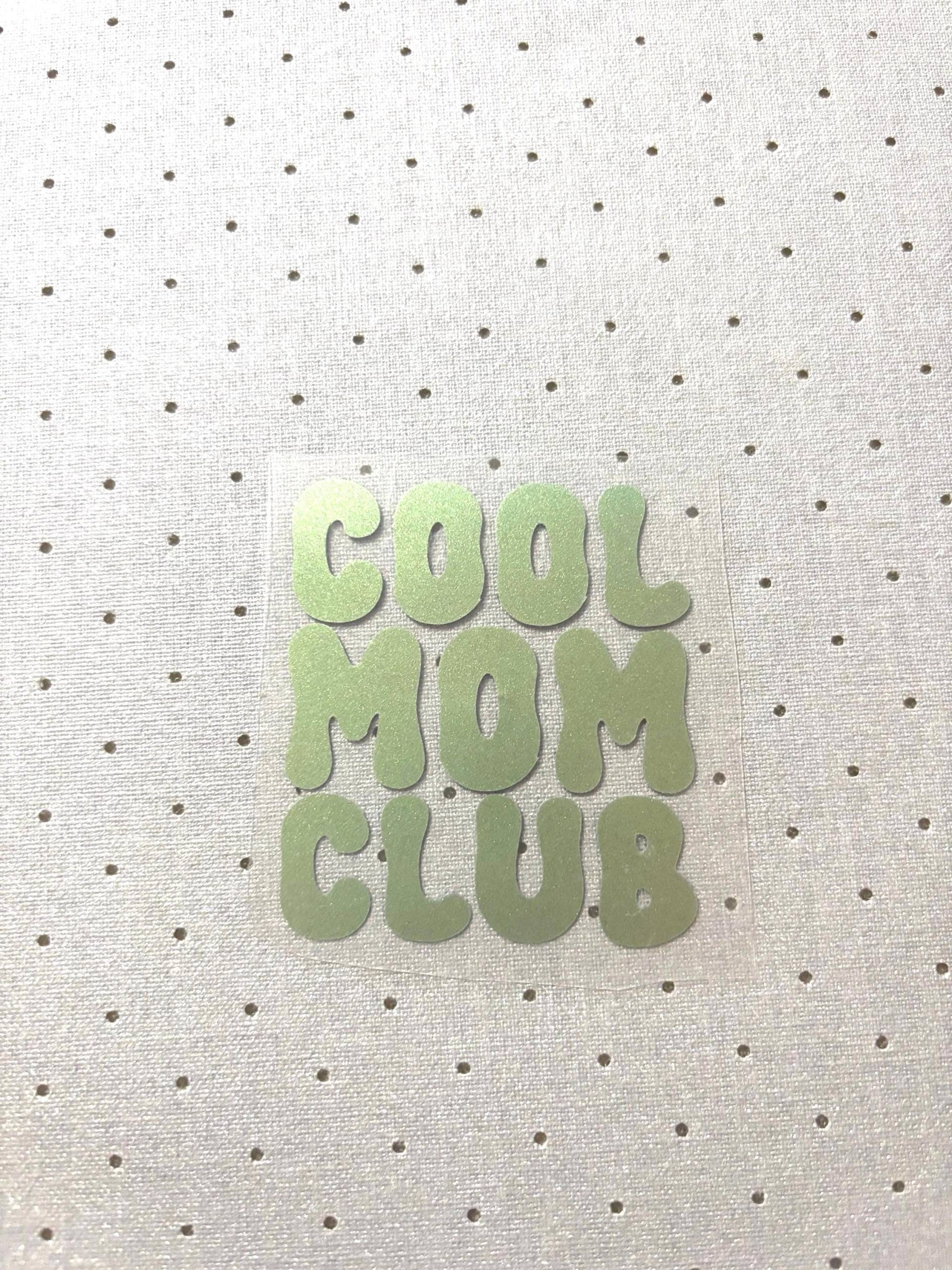 Bügelbild/Bügelfolie Cool Mom Club T-Shirt Applikation Flexfolie Textildruck Bügelbild/Bügelfolie Cool Mom Club T-Shirt Applikation Flexfolie Textildruck von HandmadeWithLoveByNK
