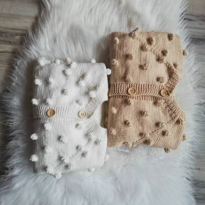 Baby Popkorn Strickjacke von HandmadebabyVonGulay