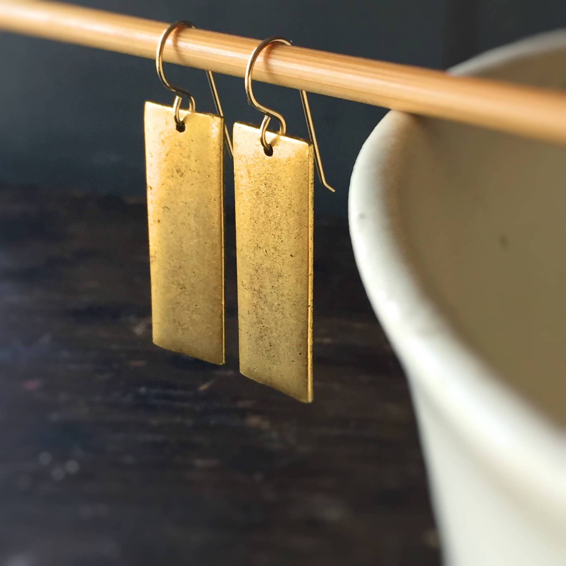 Fort Knox Gold Bar Ohrringe Auf Filled Fort Knox Gold Bar Ohrringe Auf Filled von HandmadebyAnnePotter