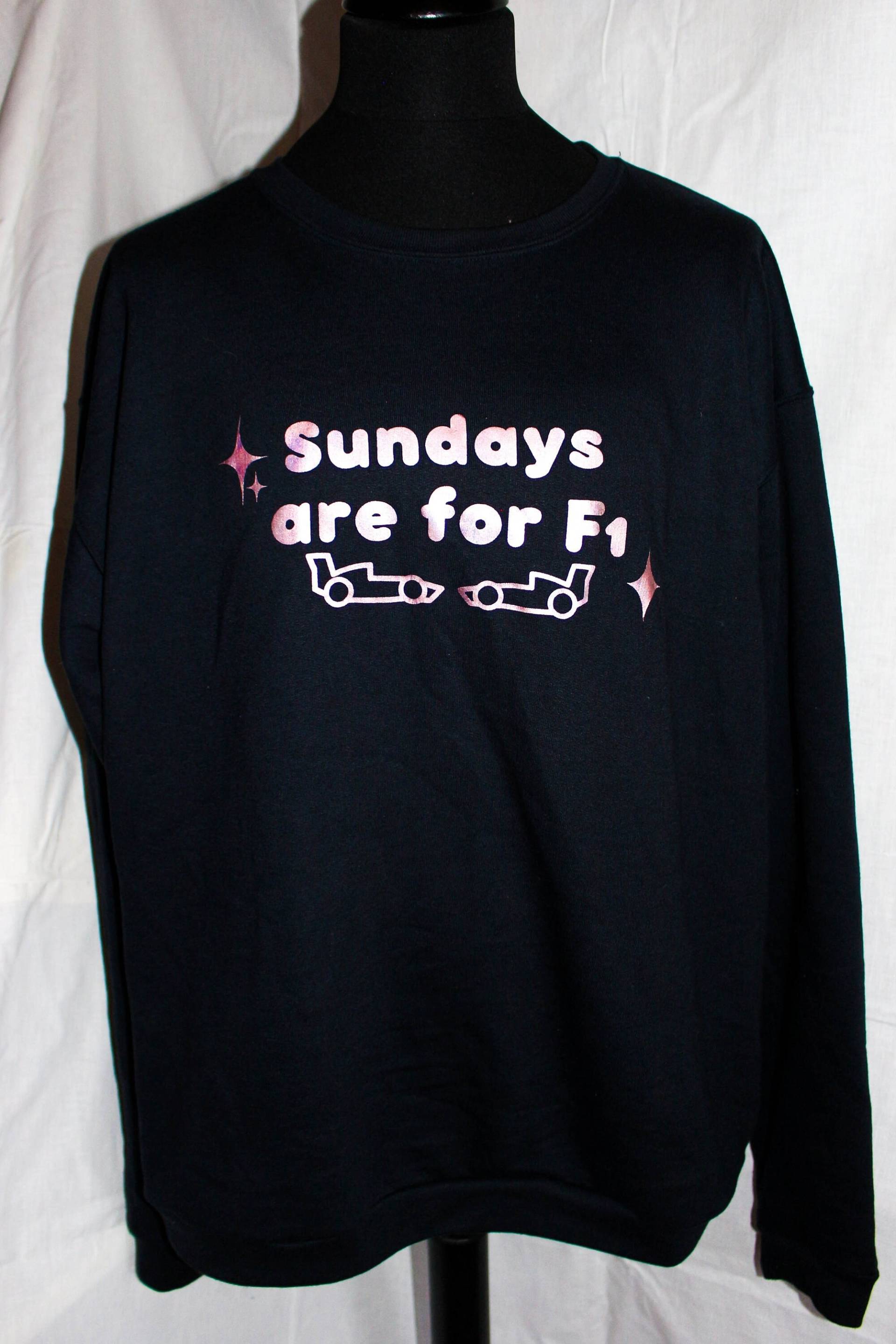 Sonntage Sind Für F1 Formel1 Sweatshirt von HandmadebyBeeCrafts
