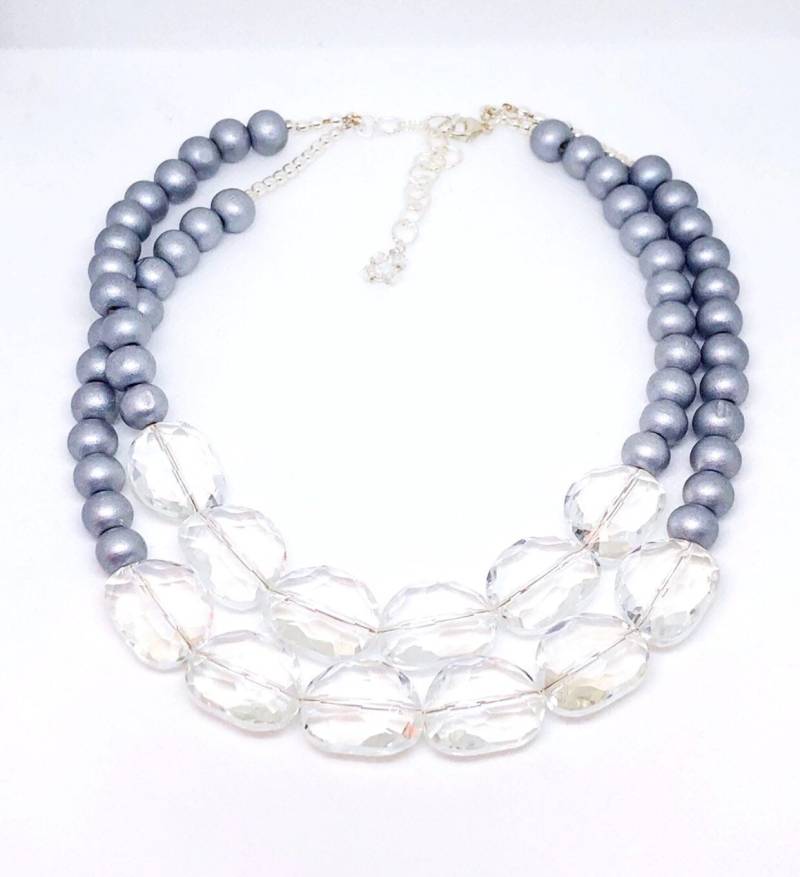 Diese Handgefertigte Statementkette Lässt Sich Natürlich Auch Wunderbar Kombinieren von HandmadebyElyseSara