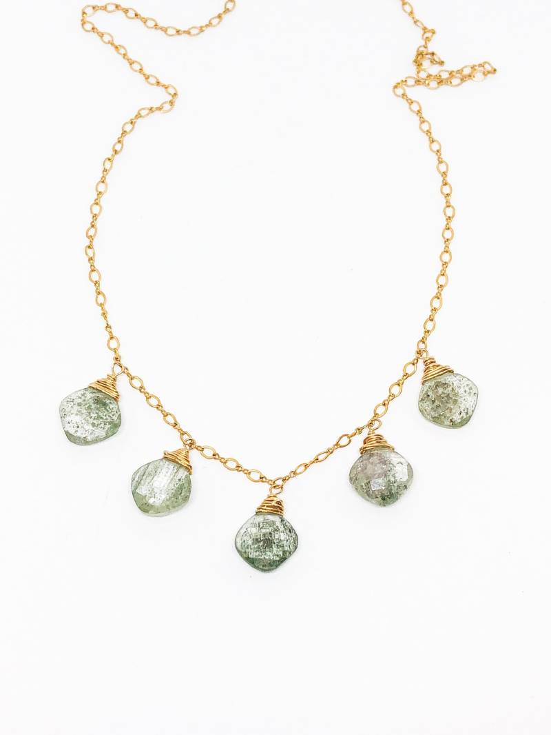 Edelstein Halskette Frauen Schmuck Handgemachte Statement Halbedelstein Für Mutter Geschenk Frau Jahrestag von HandmadebyElyseSara