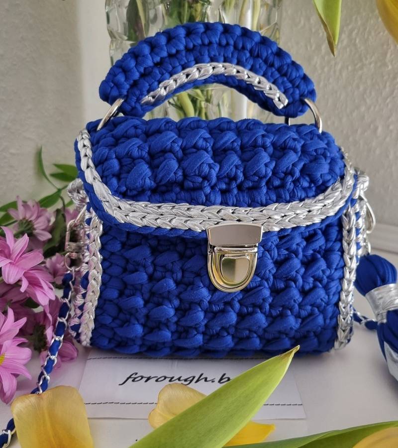 Gehäkelte Mini Handtasche, Schultertasche, Crossbody-Tasche, Sehr Elegant von HandmadebyForough