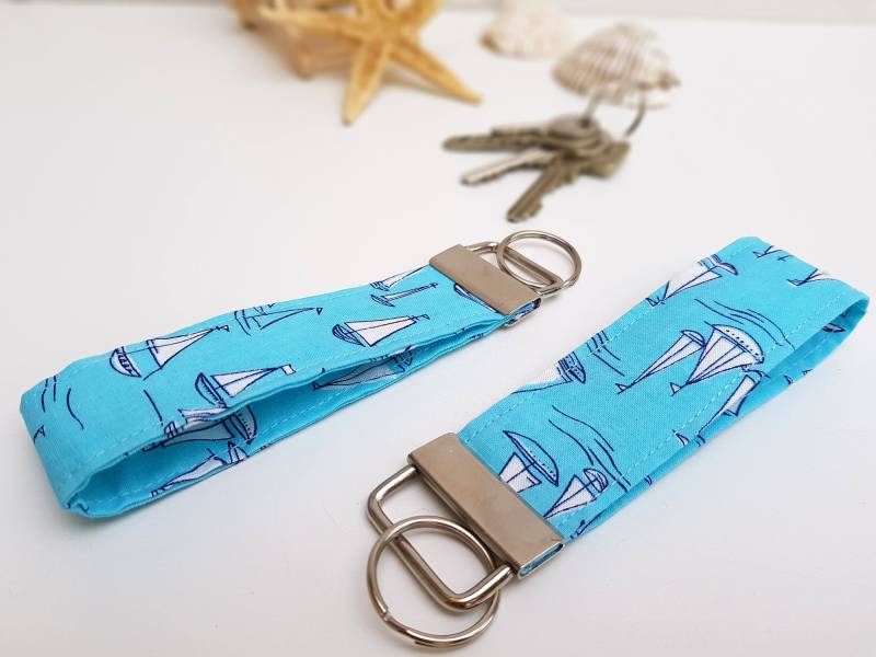 Schlüsselband Aus Stoff | Segelschiffe von HandmadebyHuegen