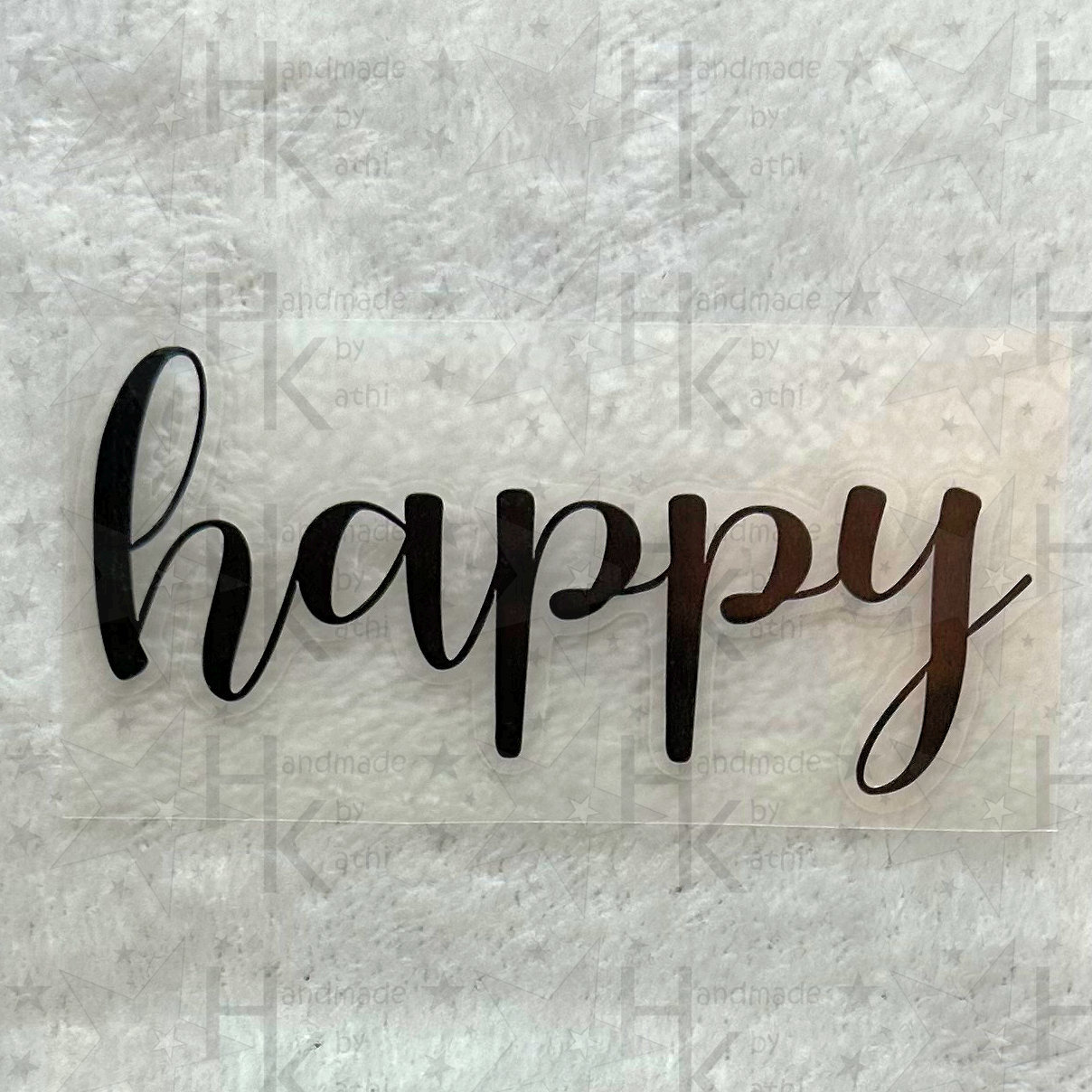 Bügelbild - Happy | Spruch Shirt Slogan Viele Mögliche Farben Bügelbild - Happy | Spruch Shirt Slogan Viele Mögliche Farben von HandmadebyKathi