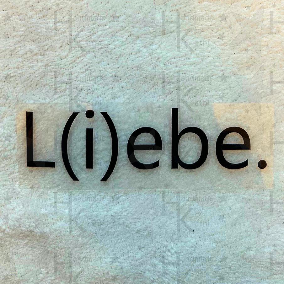 Bügelbild - L(IEbe . | Spruch Statement Logo Viele Mögliche Farben Bügelbild - L(IEbe . | Spruch Statement Logo Viele Mögliche Farben von HandmadebyKathi