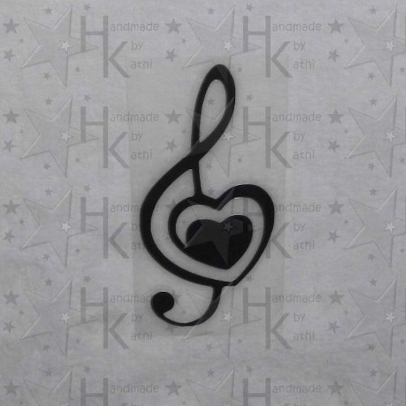 Bügelbild - Notenschlüssel Mit Herz | Musik & Liebe Viele Mögliche Farben Bügelbild - Notenschlüssel Mit Herz | Musik & Liebe Viele Mögliche Farben von HandmadebyKathi