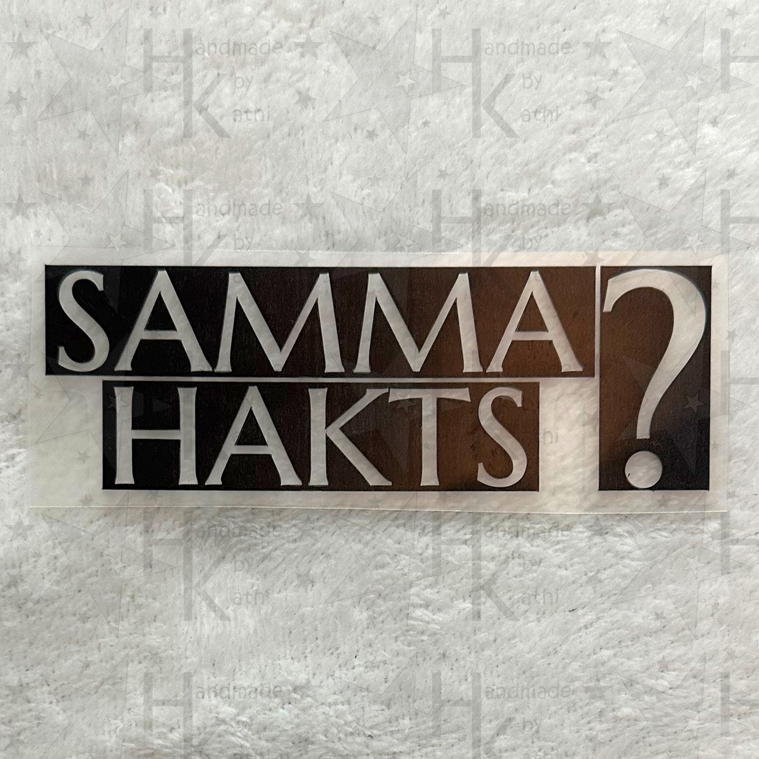 Bügelbild - Samma Hackts ? | Spruch Slogan Logo Viele Mögliche Farben Bügelbild - Samma Hackts ? | Spruch Slogan Logo Viele Mögliche Farben von HandmadebyKathi