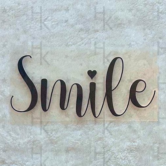 Bügelbild - Smile | Spruch Freude Lachen Viele Mögliche Farben Bügelbild - Smile | Spruch Freude Lachen Viele Mögliche Farben von HandmadebyKathi