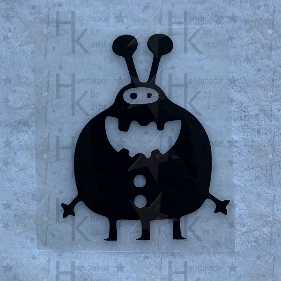 Bügelbild - Süßes Monster Mit Langen Fühlern Viele Mögliche Farben von HandmadebyKathi