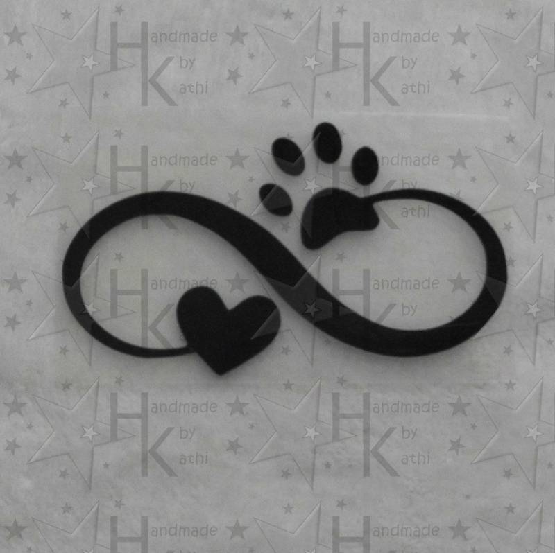Bügelbild - Symbol Unendlich | Eternity Mit Herz Und Pfote Viele Mögliche Farben Bügelbild - Symbol Unendlich | Eternity Mit Herz Und Pfote Viele Mögliche Farben von HandmadebyKathi