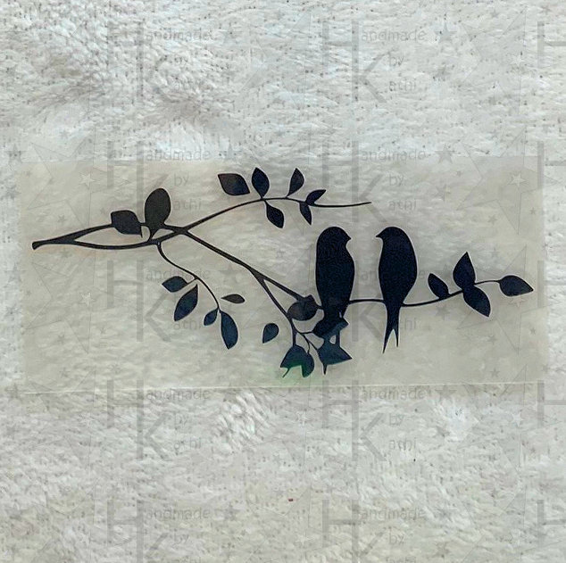 Bügelbild - Vögel Sitzen Auf Einem Ast Viele Mögliche Farben Bügelbild - Vögel Sitzen Auf Einem Ast Viele Mögliche Farben von HandmadebyKathi