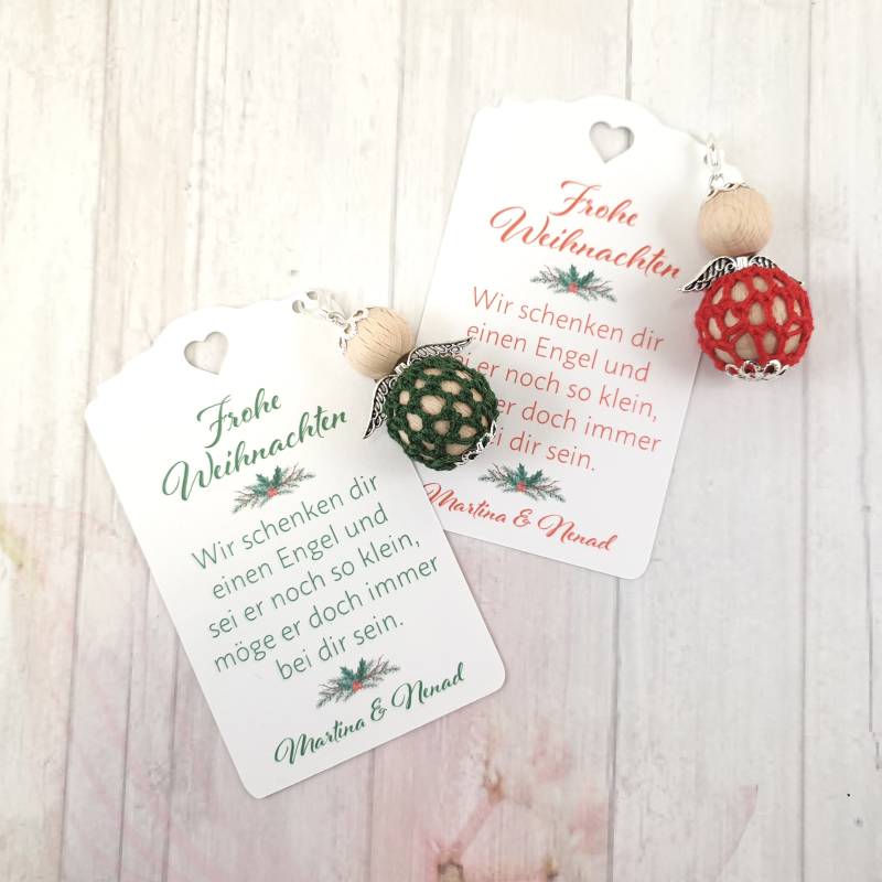 5 Schutzengel Glücksbringer Gehäkelt Gastgeschenke Frohe Weihnachten Schlusselanhänger Engel 5 Schutzengel Glücksbringer Gehäkelt Gastgeschenke Frohe Weihnachten Schlusselanhänger Engel von HandmadebyMandB