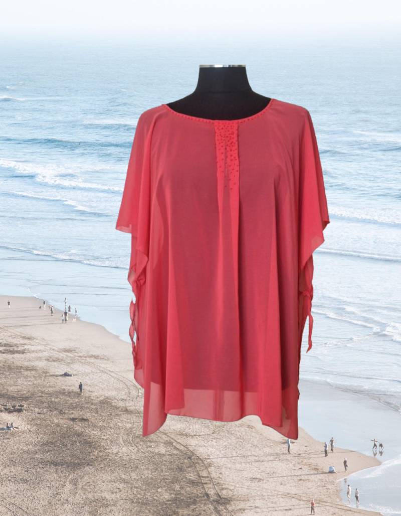 Plus Größe Durchsichtig Strand Abdeckung von HandmadebyNadya