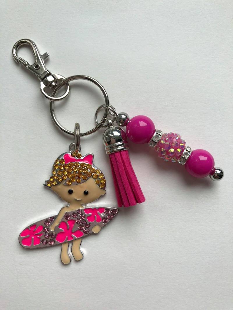 Surft Schlüsselanhänger/Schultasche Charme Surft Schlüsselanhänger/Schultasche Charme von HandmadebyRileyRose