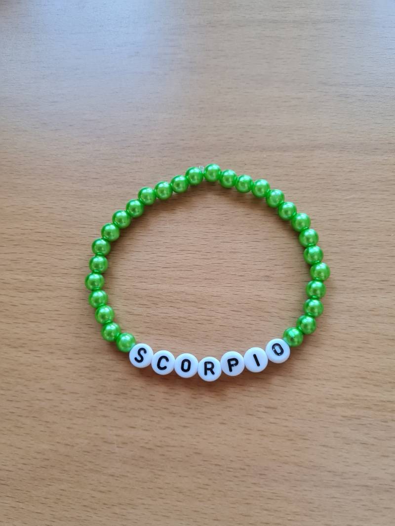 Scorpio Sternzeichen Armband von HandmadebySEWShop