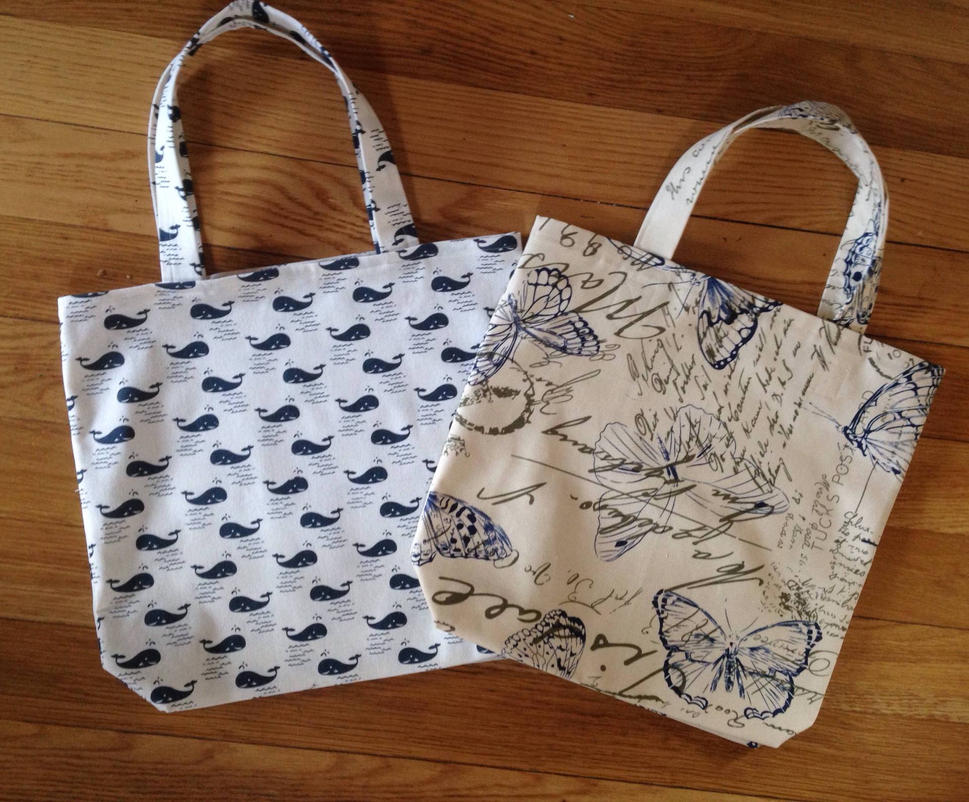 Wal Und Schmetterling Einkaufstaschen Wal Und Schmetterling Einkaufstaschen von HandmadebySkia