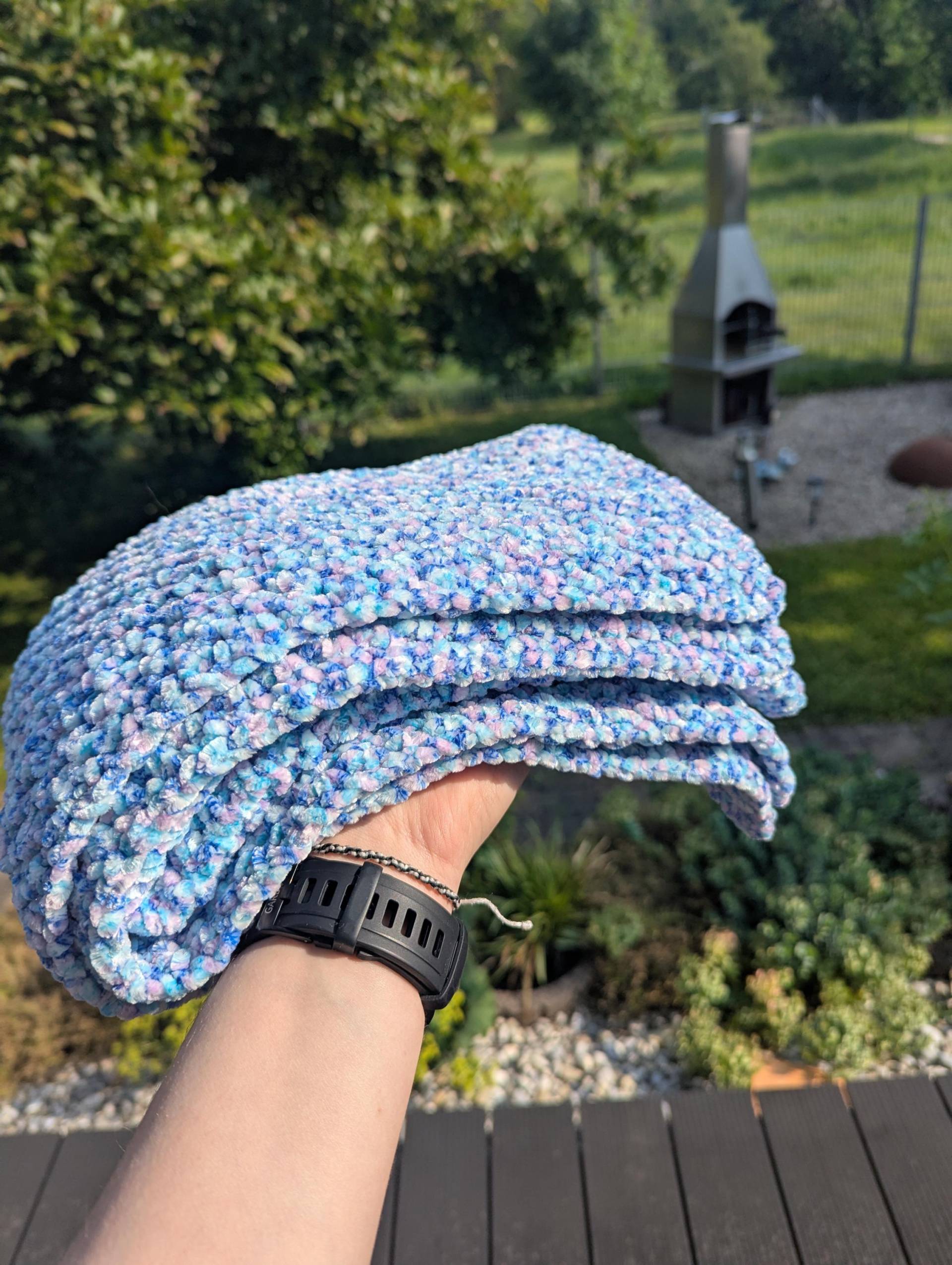 Babydecke Gehäkelt/ Superweich Und Flauschig/ Maschinenwaschbar/ Ca. 65x75cm Babydecke Gehäkelt/ Superweich Und Flauschig/ Maschinenwaschbar/ Ca. 65x75cm von Handmadebyfeuchtmayr